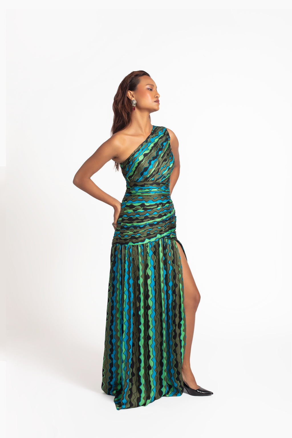 Gigi One-Shoulder Gown