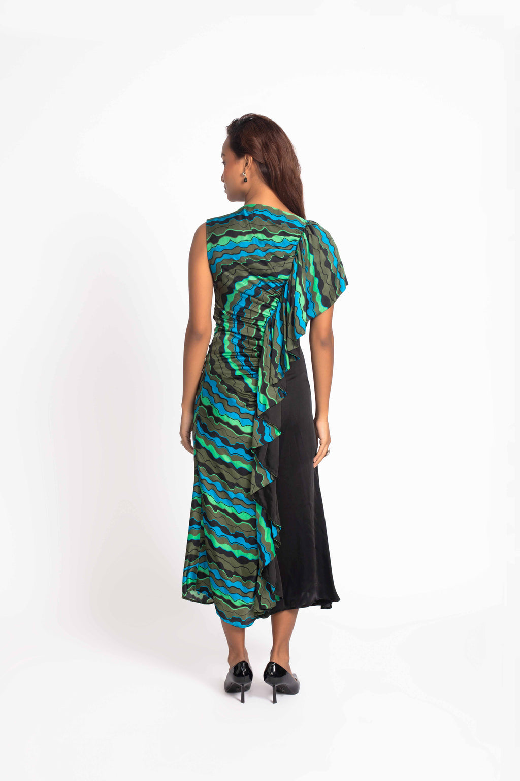 Valencia Ruffle Midi Dress