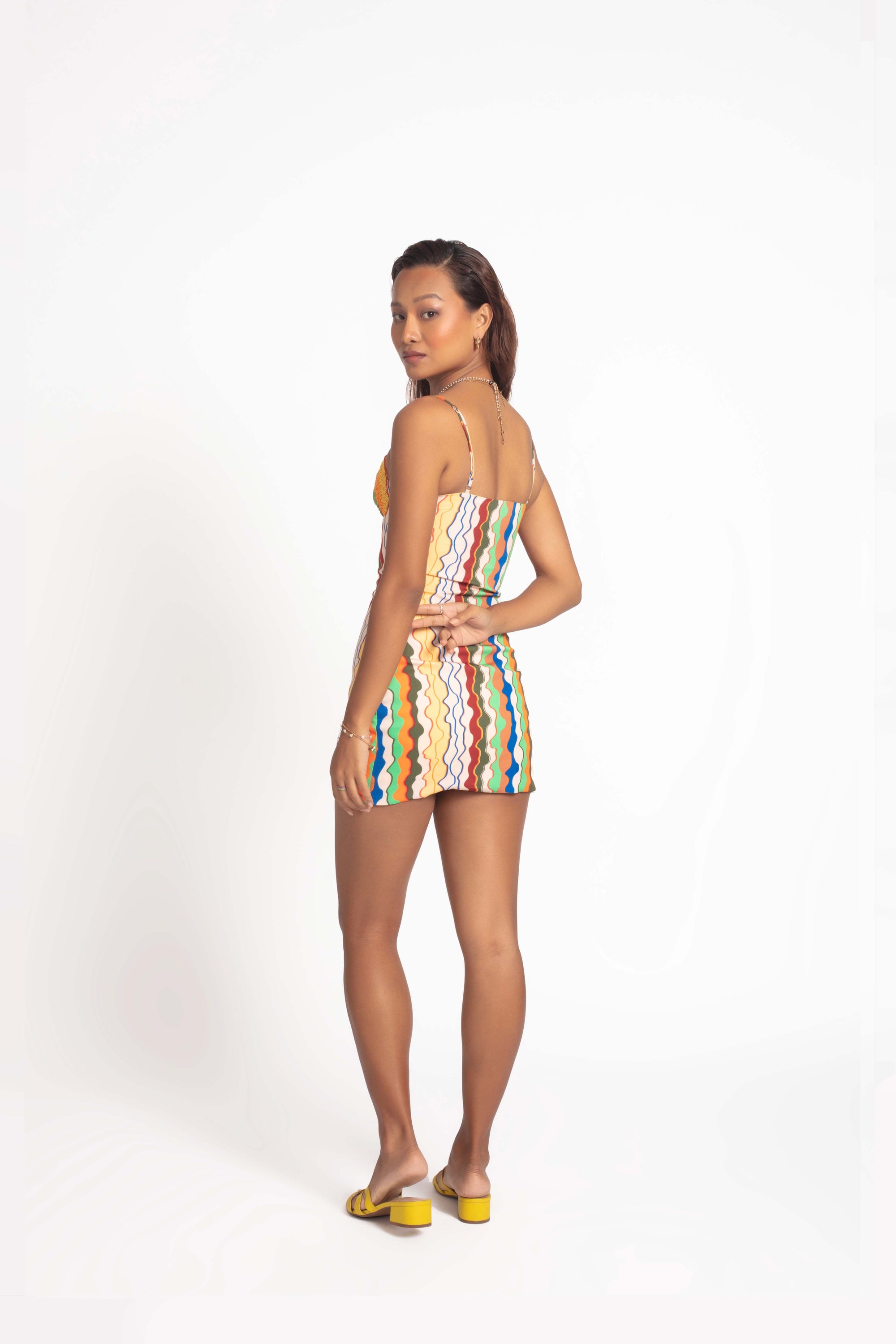 Lola Embroidered Mini Dress