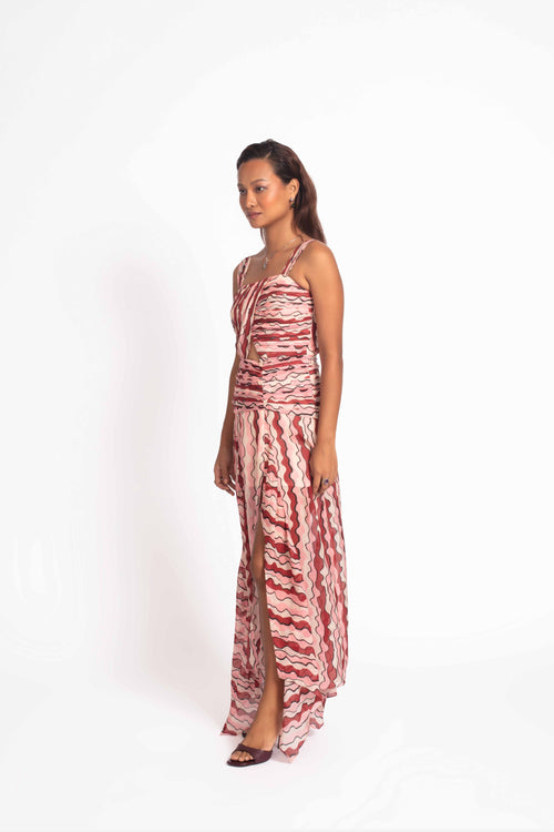 Bree Pleated Maxi Dress