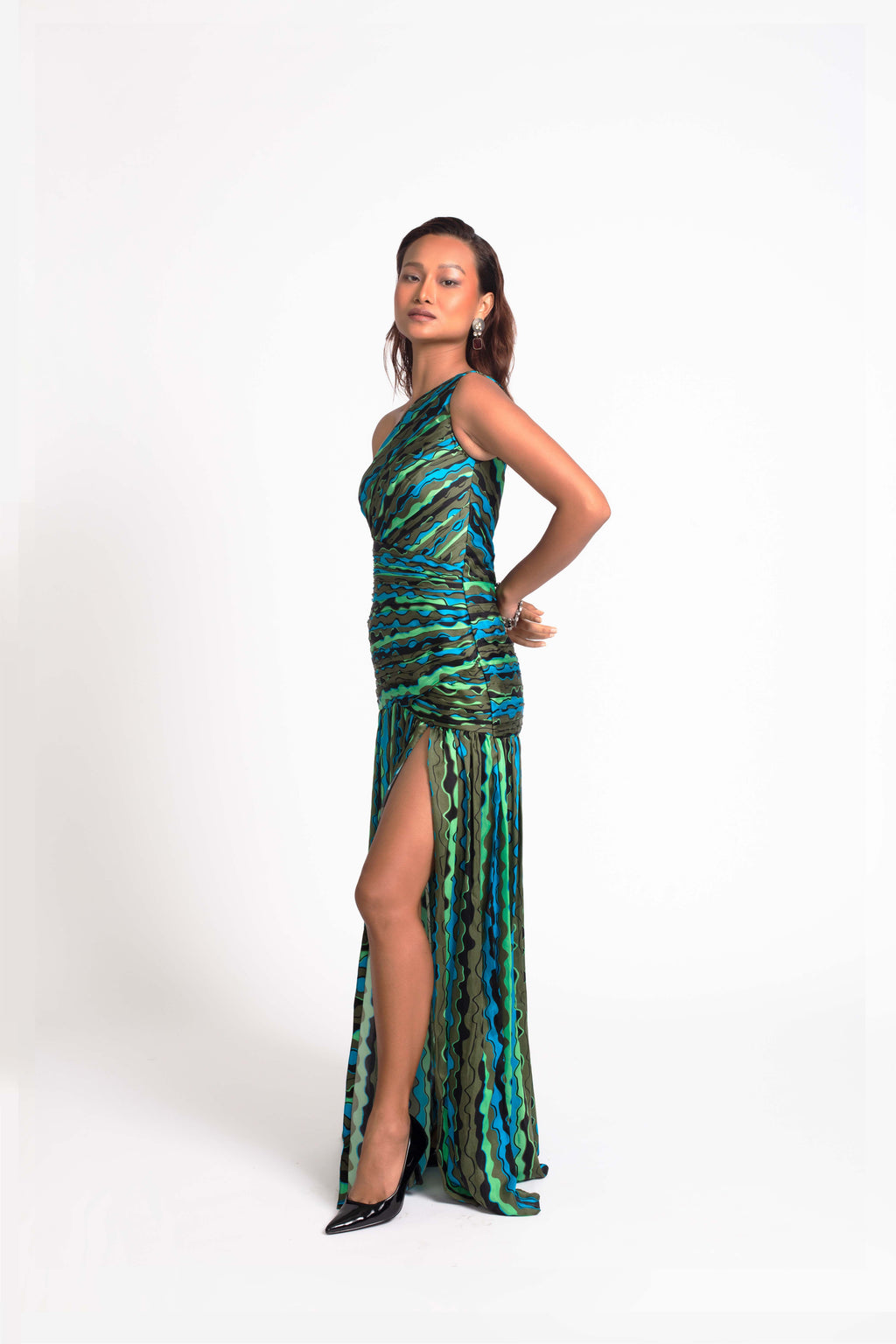 Gigi One-Shoulder Gown