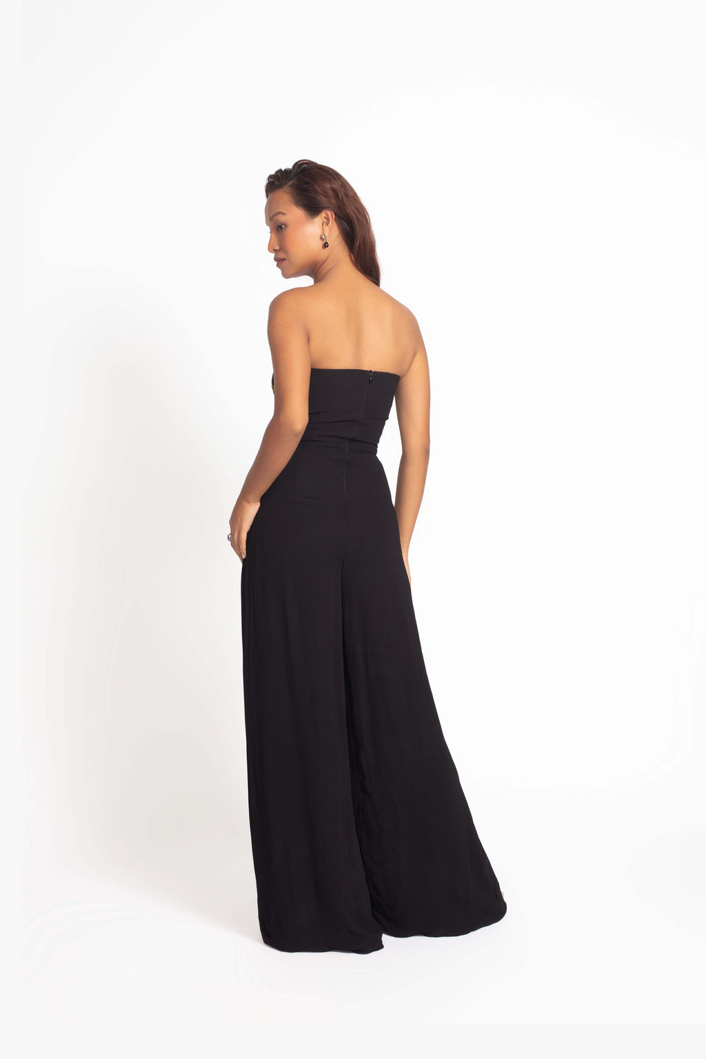 Ivy Embroidered Jumpsuit -  Black